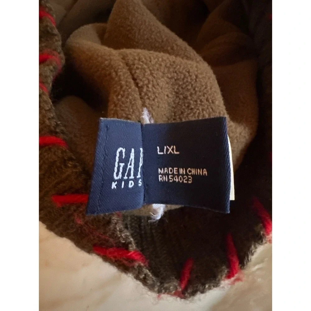 Gap‎ Kids Brown Knit Aviator Cap L/XL Acrylic & Polyester